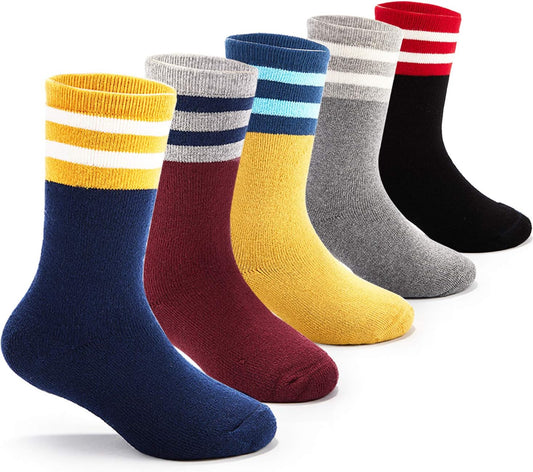 Boys Thick Cotton Socks Kids Warm Socks Winter Thermal Crew Socks