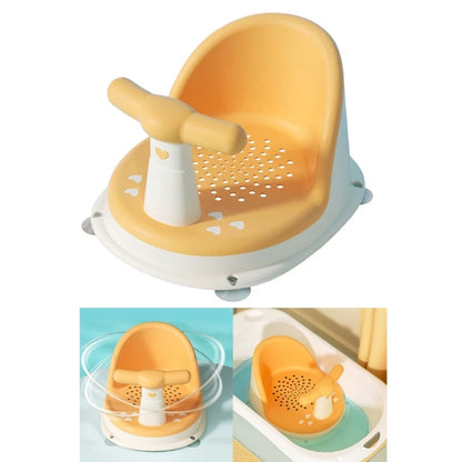 Infant Bath Tub Comfortable Baby Bath Chair anti Slip Bathing Great Shower Gift for Newborns 6-18 Months