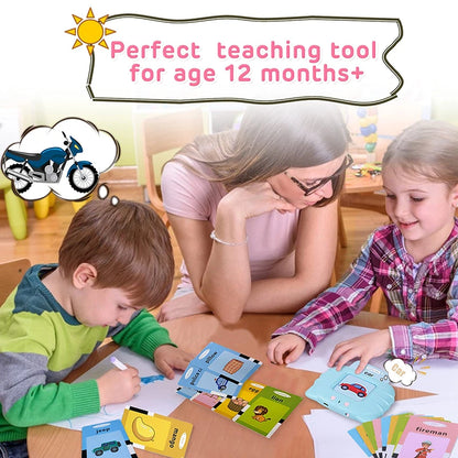 Educational Toys: Sight Words Games, Talking Flash Cards, Electronic Learning Book for Kids, Interactive Activity Gift.