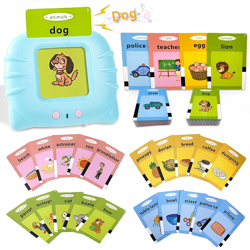 Educational Toys: Sight Words Games, Talking Flash Cards, Electronic Learning Book for Kids, Interactive Activity Gift.