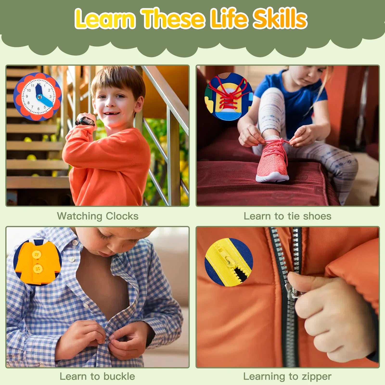 Busy Board Bonanza: Montessori-Inspired Felt Toy for Toddlers – Perfect for Travel & Learning Fun!"