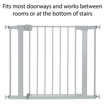 Simple Pass Walk-Through Gate, Grey