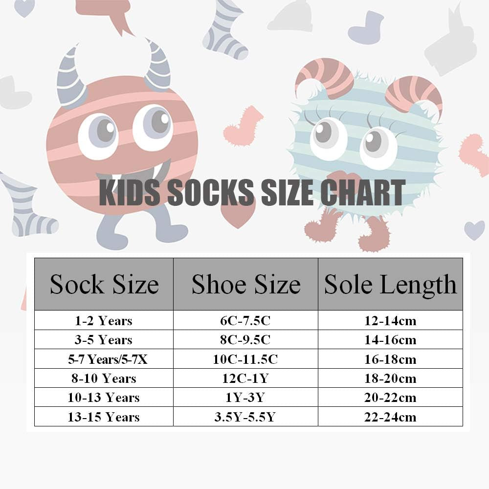 Boys Thick Cotton Socks Kids Warm Socks Winter Thermal Crew Socks