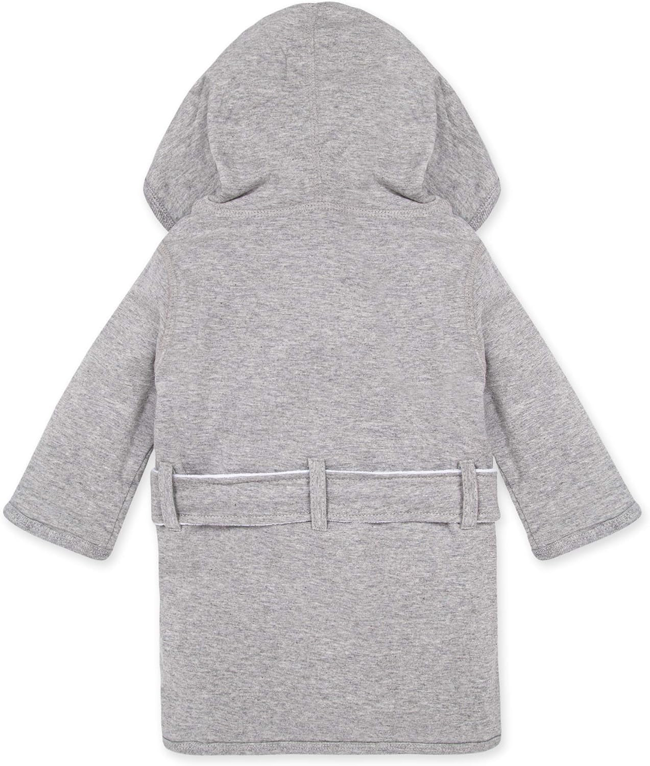 Burt'S Bees Baby - Bathrobe, Infant Hooded Robe, Absorbent Knit Terry, 100% Organic Cotton, 0-9 Months (Heather Grey)