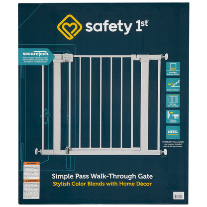 Simple Pass Walk-Through Gate, Grey