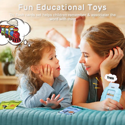 Educational Toys: Sight Words Games, Talking Flash Cards, Electronic Learning Book for Kids, Interactive Activity Gift.